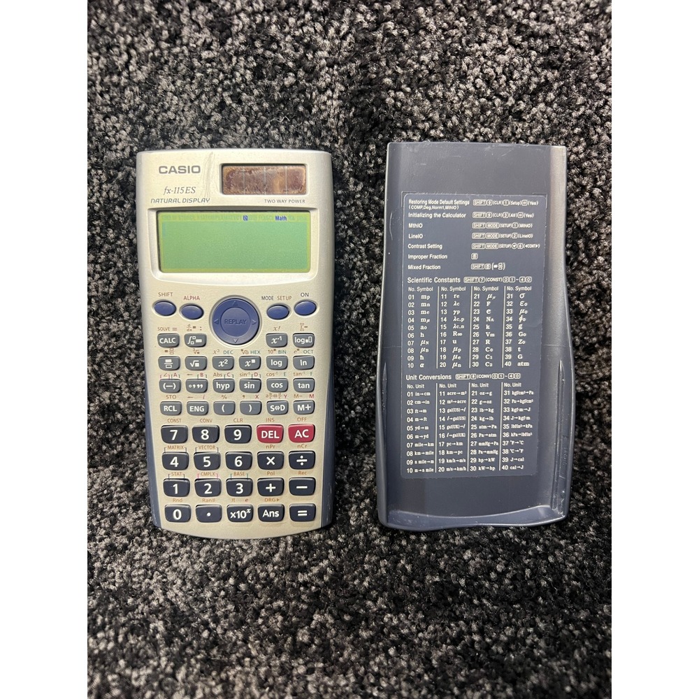 Casio fx-115 ES Calculator Natural‎ Display Two Way Power Scientific